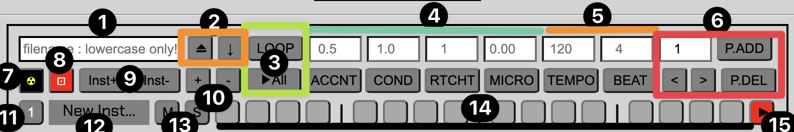 A screenshot of BaseDrum interface